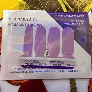 Color Street Mauve Waves Accent Nail Strip